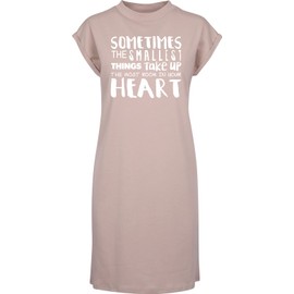 Hippowarehouse Sometimes The Smallest Things take up The Most Room up in Your Heart t-Shirt Dress Women's Adults Nightie Nightdress