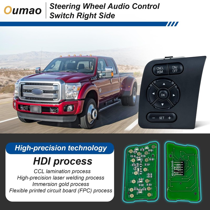 Cruise Control Switch Compatible with Ford F250 F350 F450 F550