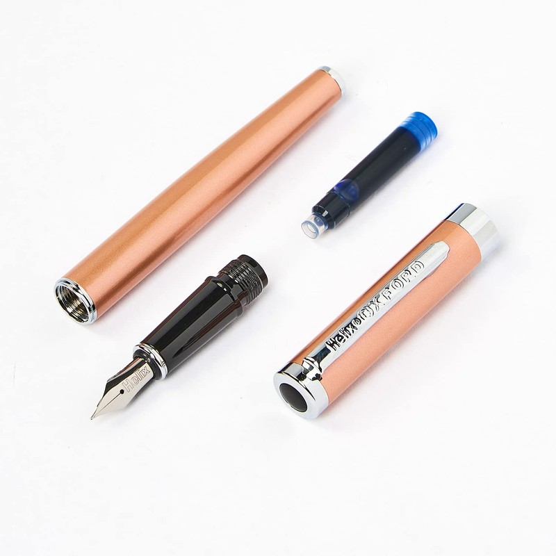 Helix Oxford Premium Fountain Pen (Rose Gold) with Plastic Free