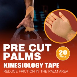CISOOTI Fitness Kinesiology Tape,20pcs Precut Kinetic Tape, Kinesiology Tape for The Gym,Elastic Kinesiology Athletic Tape, Latex Free, Ideal for Gym Activities, Fishing, Baseball and Other Sports.
