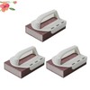Healeved 3pcs Replaceable Emery Sponge Scrubbers Ergonomic Handle for Efficient