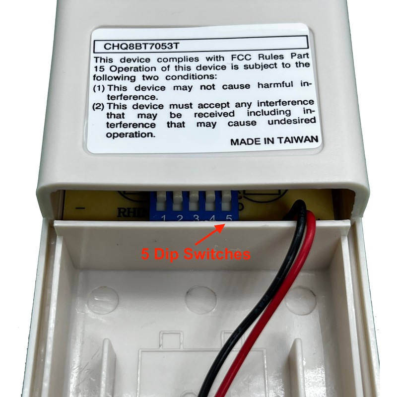 CHQ8BT7053T V.2 Replacement For Casablanca Ceiling Fan Remote Control CHQ8BT7053T