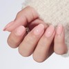 modelones Kit de uñas postizas ovaladas semitransparentes en color rosa