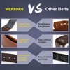 WERFORU Mens Leather Belt Strap Without Buckle Replacement Leather Belt