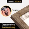 TOFOREVO 4x4 Picture Frames Set of 6 Rustic Wood Grain