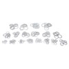 470Pcs Sealing Washer Aluminum Alloy Round Flat Washer Assortment Kit