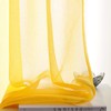 TOAVA DECO Butter Yellow Semi Sheer Curtains Linen Look 45