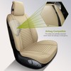 AOOG Leather Car Seat Covers, Leatherette Automotive Seat Covers for