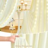 10 x 10ft Beige Backdrop Curtains with Lights String for