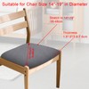 2 Pcs Stretch Velvet Dining Chair Covers, Washable Slipcovers With