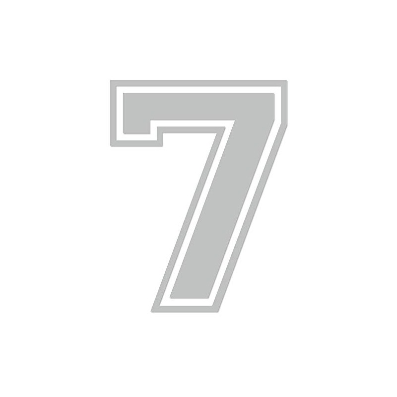 Applicable Pun Varsity Number 7 - Vinyl Decal - Light