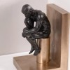 Hi-Line Gift Ltd. Thinker Bookends Set of 2, Resin Pair