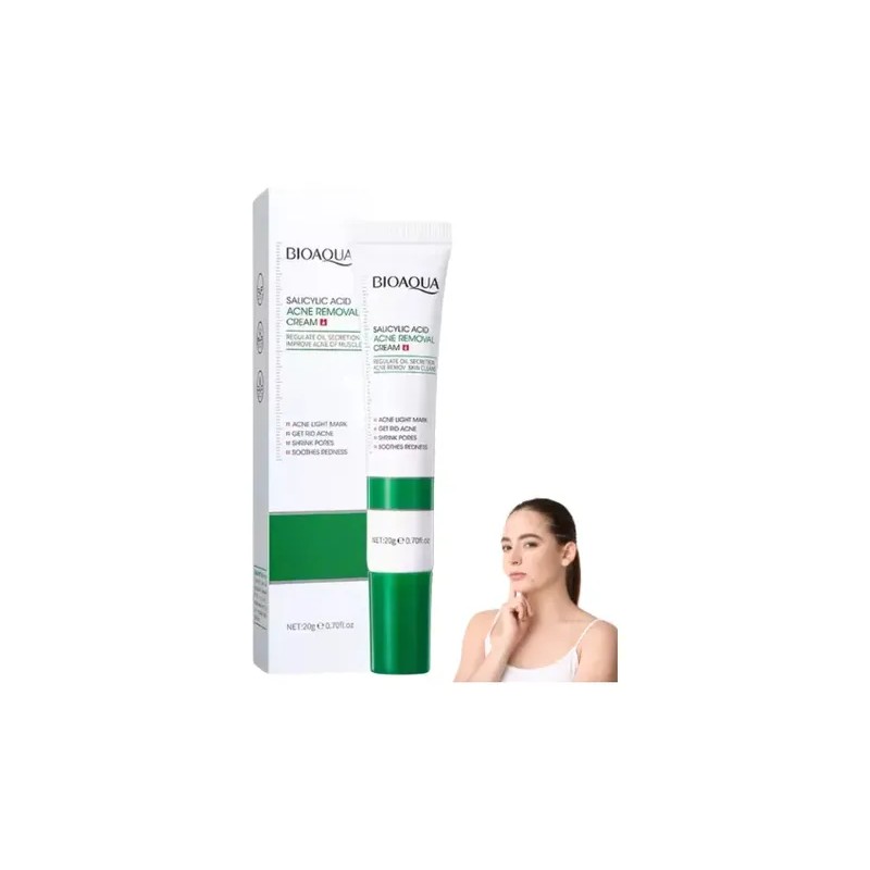 Crema Anti Acné Bioaqua Con Ácido Salicílico Control Grasa