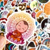 100 Pcs Buddhist Buddha Stickers Waterproof Waterproof Stickers Assorted Car