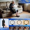 30X 10X Large Floor Magnifying Glass with Light and Stand,