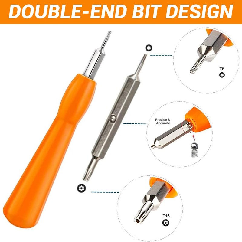 KOLZEMV Ring Doorbell Replacement Safety Screws and Screwdriver Kit, Precision