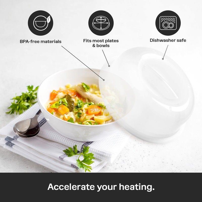 Tupperware Microwave Plate Cover, Dishwasher Safe and BPA Free (Set