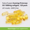 Natur Supps Evening Primrose Oil 1000mg, Cold Pressed, Omega 6,