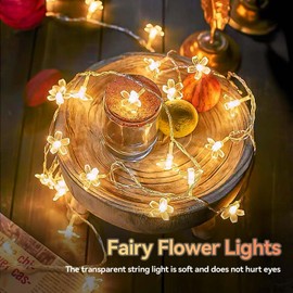 Star Light Star String Lights 15 FT 30 LED Fairy Light Battery Operated Indoor&Outdoor Twinkle Christmas Lights Bedroom Decor for Xmas Tree(Cool White)