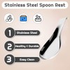 Kitchen Kemistry Premium Grade Stainless Steel Spoon Rest with Long