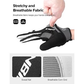 INBIKE Guantes de Ciclismo para Hombres y Mujeres con Almohadilla, Guantes Antideslizantes de Medio Dedo para Bicicleta MTB, Bicicleta y equitación