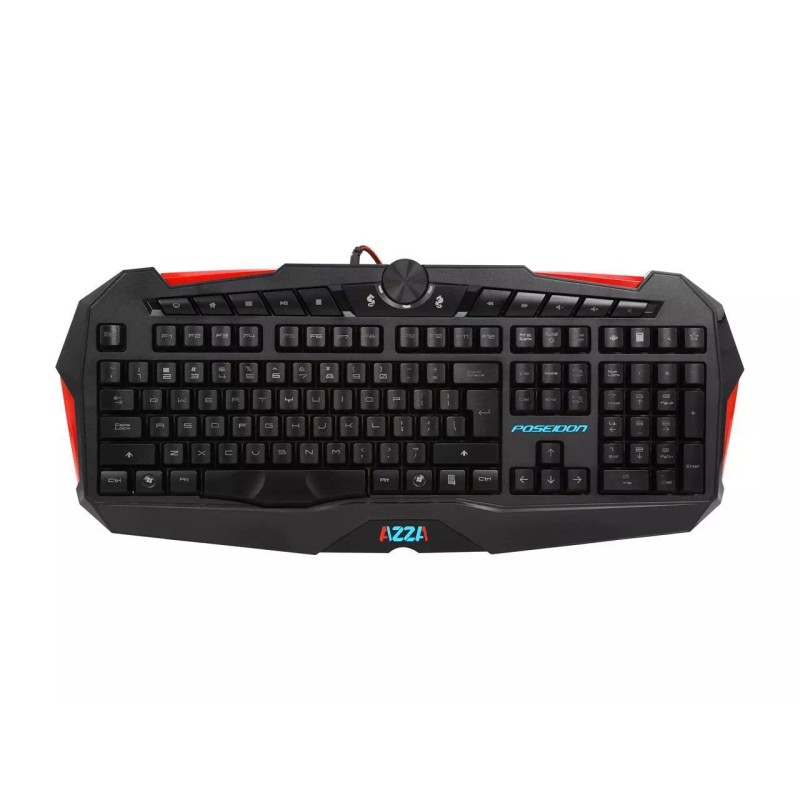Azza NEW AZZA Poseidon PC Gaming Keyboard w/ Adj. RED