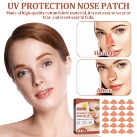 72 Pieces Nose Protection Sun Protection Against Sun Protection Nose Sun Protection Sun Protection Sun Plasters Sun Nose Plasters for Men Women Sports Tanning Outdoor with 3 UV Test Cards