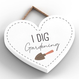 Global Designs I Dig Gardening Garden Theme Gift Idea Hanging Plaque