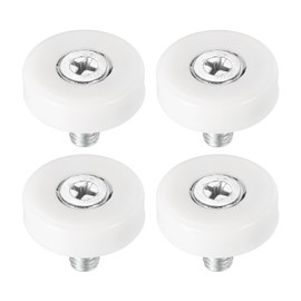 PATIKIL 22mm Drawer Rollers, 4 Plastic Drawer Pulley Replacement Wheels Bearing Small Pulley