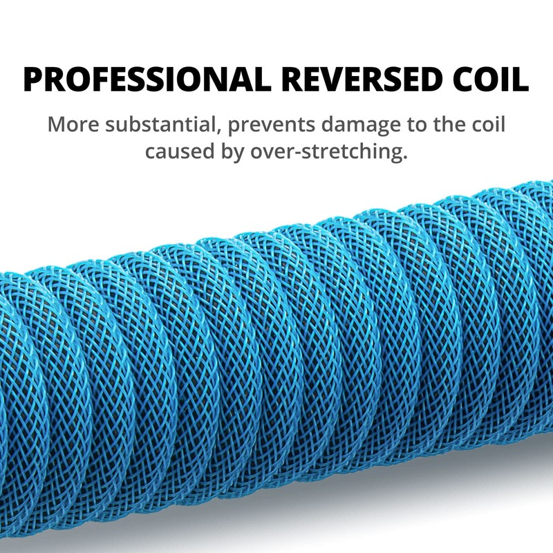GUNMJO Pro Custom Coiled USB C Cable for Gaming Keyboard,