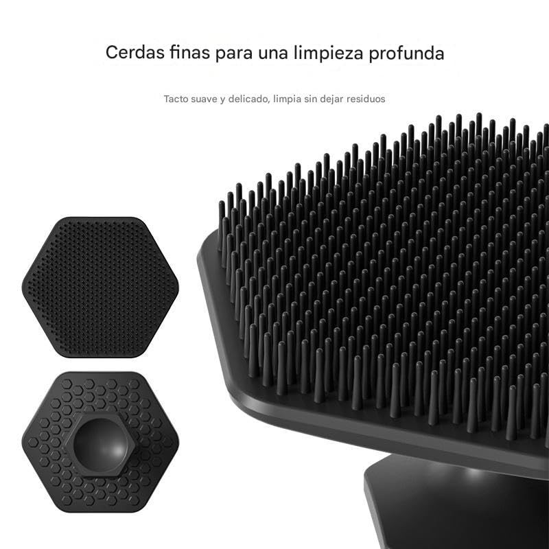 Juego Cepillos Baño Silicona Incluye Cepillo Espalda Mango Largo Facial
