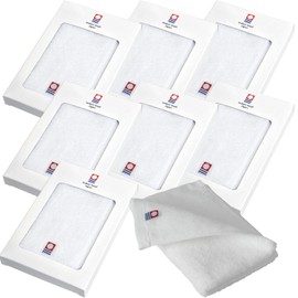 Bloom Imabari Towel Certified Hand Towel, Petite Gift, Set of 8, Just Face, Handkerchief, Gift Box, Individual Packaging, Large, Made in Japan, Water Absorbent, Quick Drying, Large, 100% Cotton