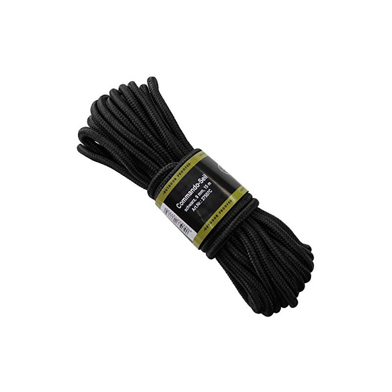 MFH Seil 9mm Schwarz