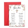Baptism Card for Girls Boys, Confirmation Card, Bible Verse Cards,