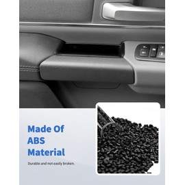 DSWSQ for Ram 1500 4 Pcs Door Side Organizer Tray 2018 2019 2020 2021 2022 2023 2024 2025 for Dodge Ram 1500 Door Side Storage Box Handle Organizer Door Pocket Insert Tray Interior Accessories