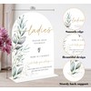 Acrylic Wedding Signs, Greenery Theme Ladies Please Help Yourself Sign,