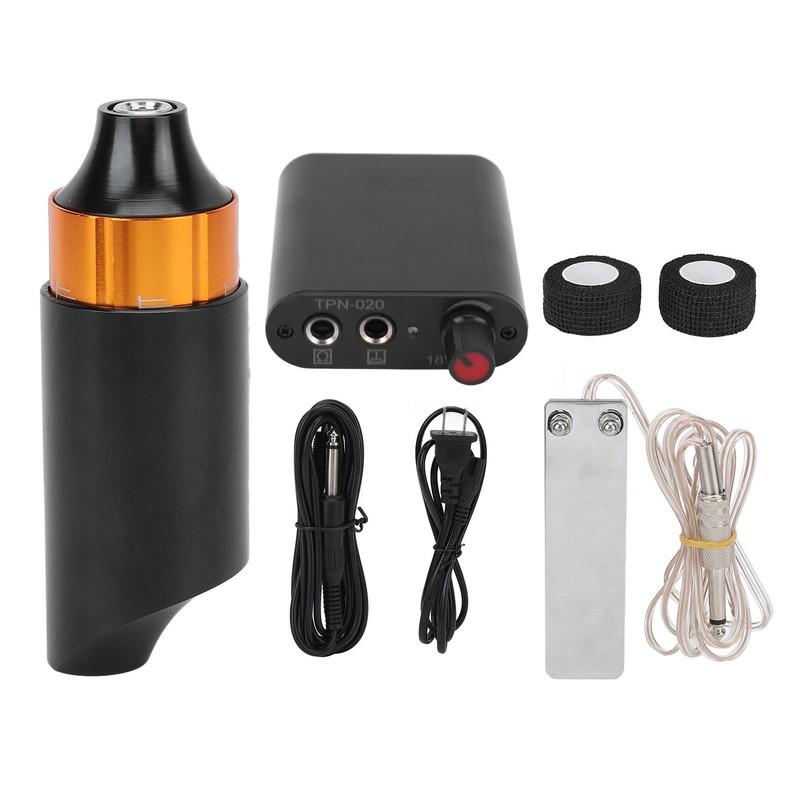 Rotary Tattoo Pen Set Power Supply Foot Pedal DC Clip