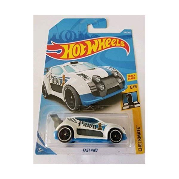 Hot Wheels 2018 Checkmate 6/9 - Fast 4WD (White - Pawn)