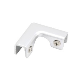 4PCS L-Shaped Aluminum Alloy Glass Clip Corner Braces Glass Support Brackets Glass Connector Fit for 4-8mm Glass Thickness