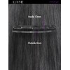 LUVME Straight Seamless 14inch 110g 7Pcs Clip in Hair Extensions