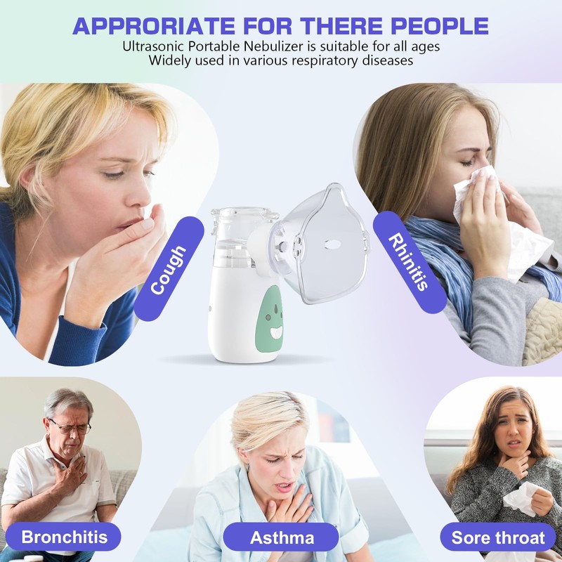 UHOUSEST UHOUSEST Nebuliser Machine for Adults & Kids, Portable Nebuliser