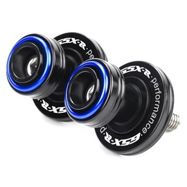 8 mm Bobbins Repair Stand for Suzuki GSXR 125 150 600 750 1000 GSX-R GSXR600 GSXR750 GSXR1000 GSX1300R Hayabusa GSX-8R Motorcycle Accessories Swing Arm Stand Bobbins Swing Protection (Blue)