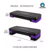 ShopMall Step Banco Aerobics Ejercicio Fitness Crossfit Ajustable Color Violeta