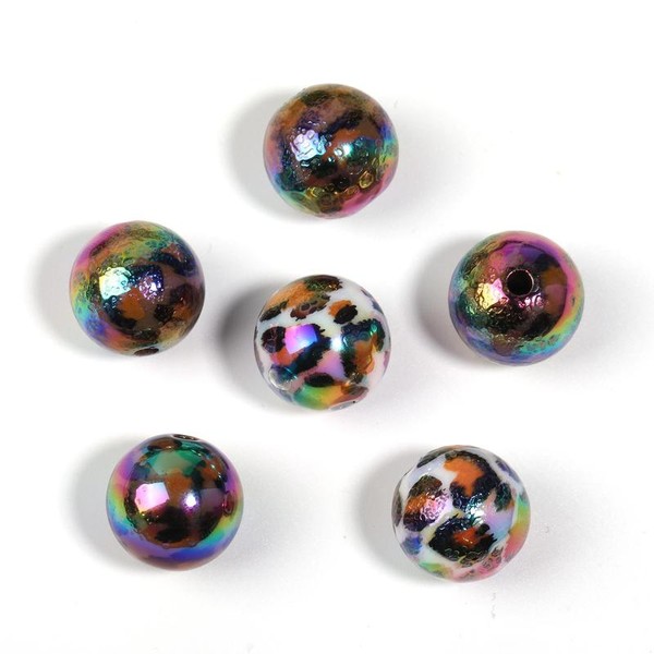 【B90】Qty 100 DIY accessories Straight hole hair ball loose bead