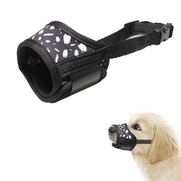 Dog Muzzle, Dog Muzzle Adjustable Fabric Muzzle Small Dogs Nylon