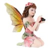 Ebros Fairy Garden Kneeling Fairy Holding Ladybug Figurine 3.25" H