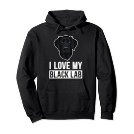 I Love My Black Lab Owner Black Labrador Lover Pullover Hoodie