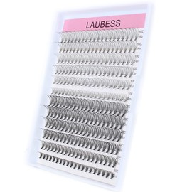 Eyelash Clusters LAUBESS Lash Clusters Individual Lashes Cluster Eyelash Extensions DIY at Home Waterproof Cluster Lashes (10D/20D-D-Mix9-16)