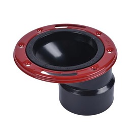 Level-Fit 43500 Offset Toilet Flange, 3 X 4 in, ABS Plastic