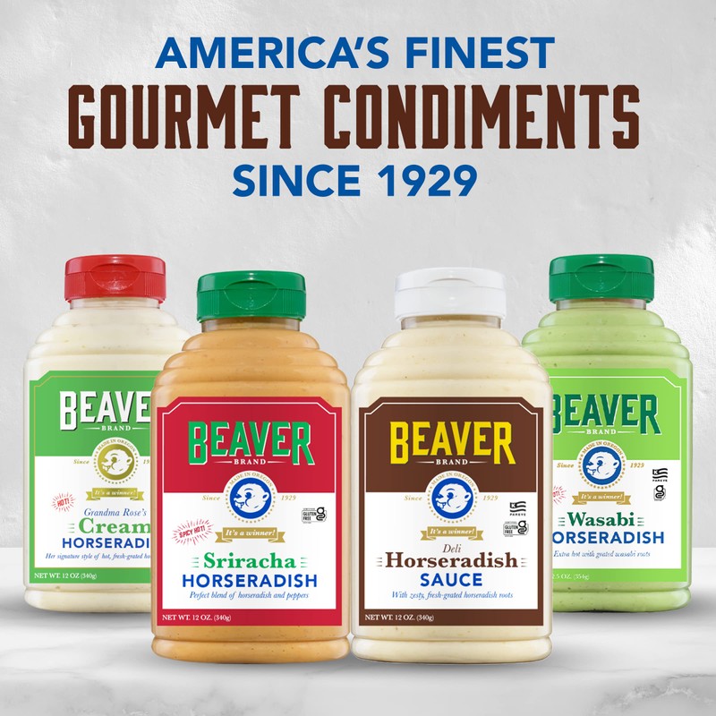 Beaver Deli Horseradish Sauce, 12 Oz Squeeze Bottle